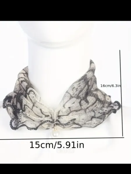 Mesh pullover scarf neck warmer