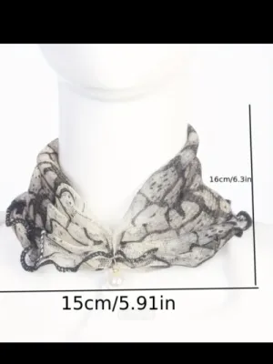 Mesh pullover scarf neck warmer