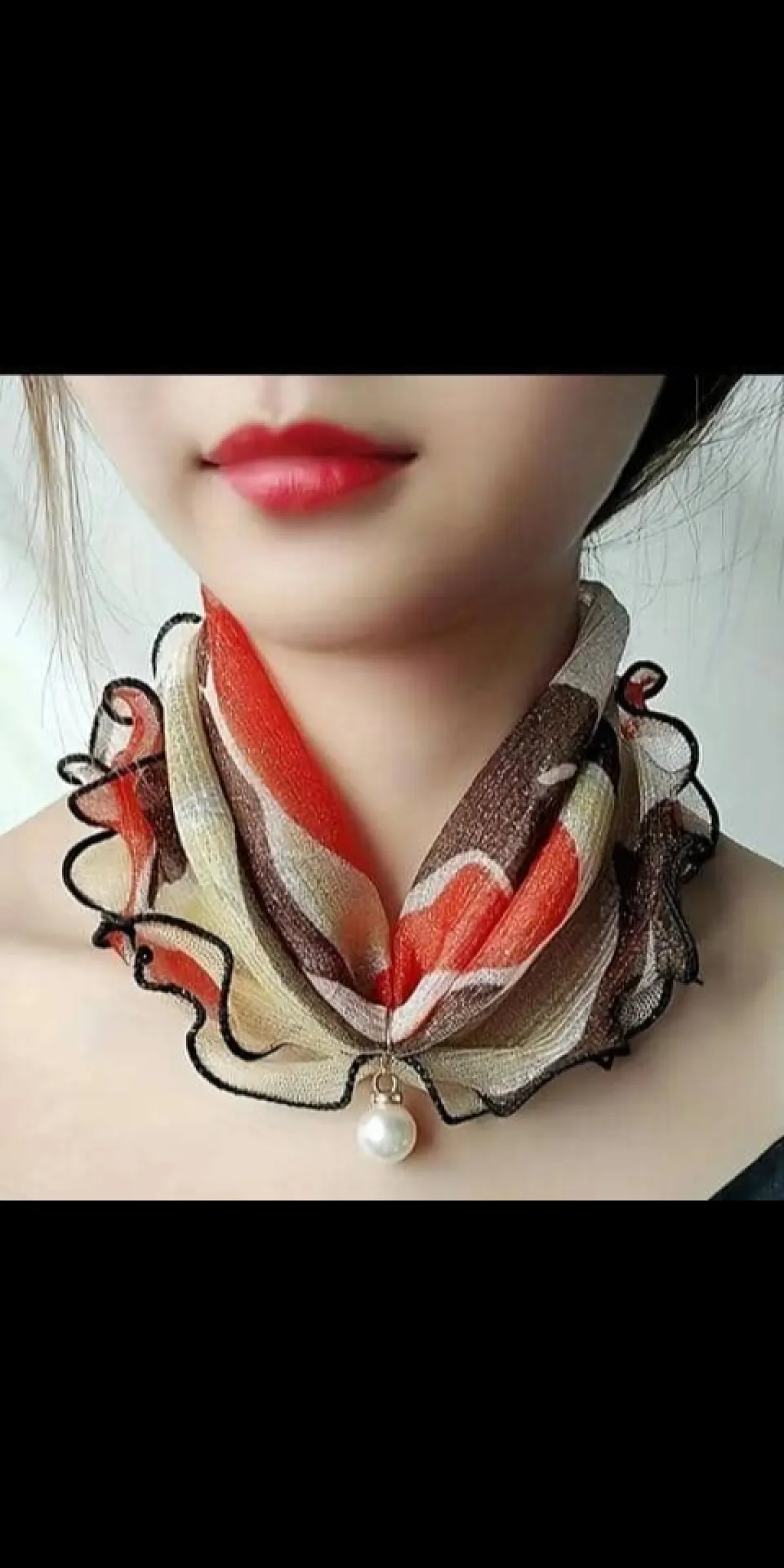 Mesh pullover scarf neck warmer - Image 3