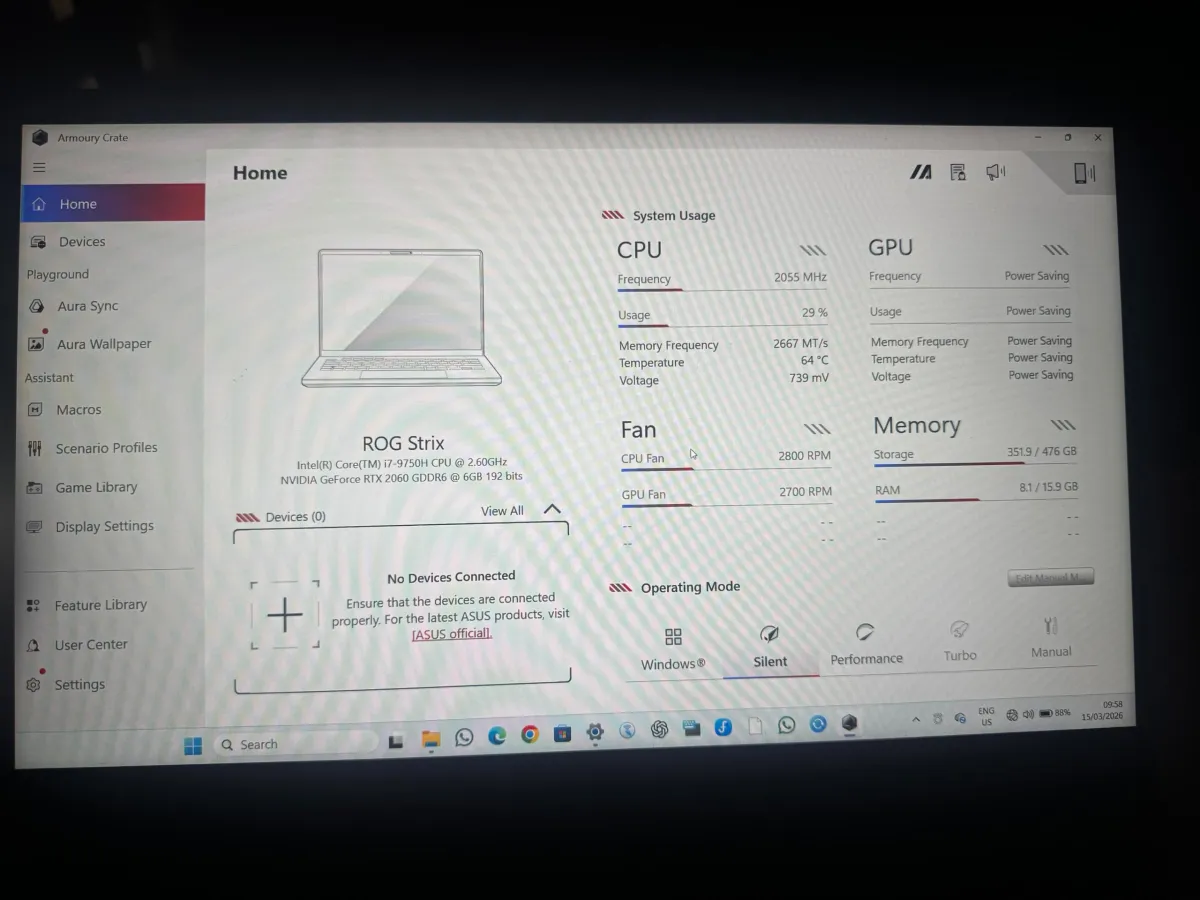 ASUS ROG STRIX GAMING LAPTOP RTX 2060 i7-9th Gen - Image 7