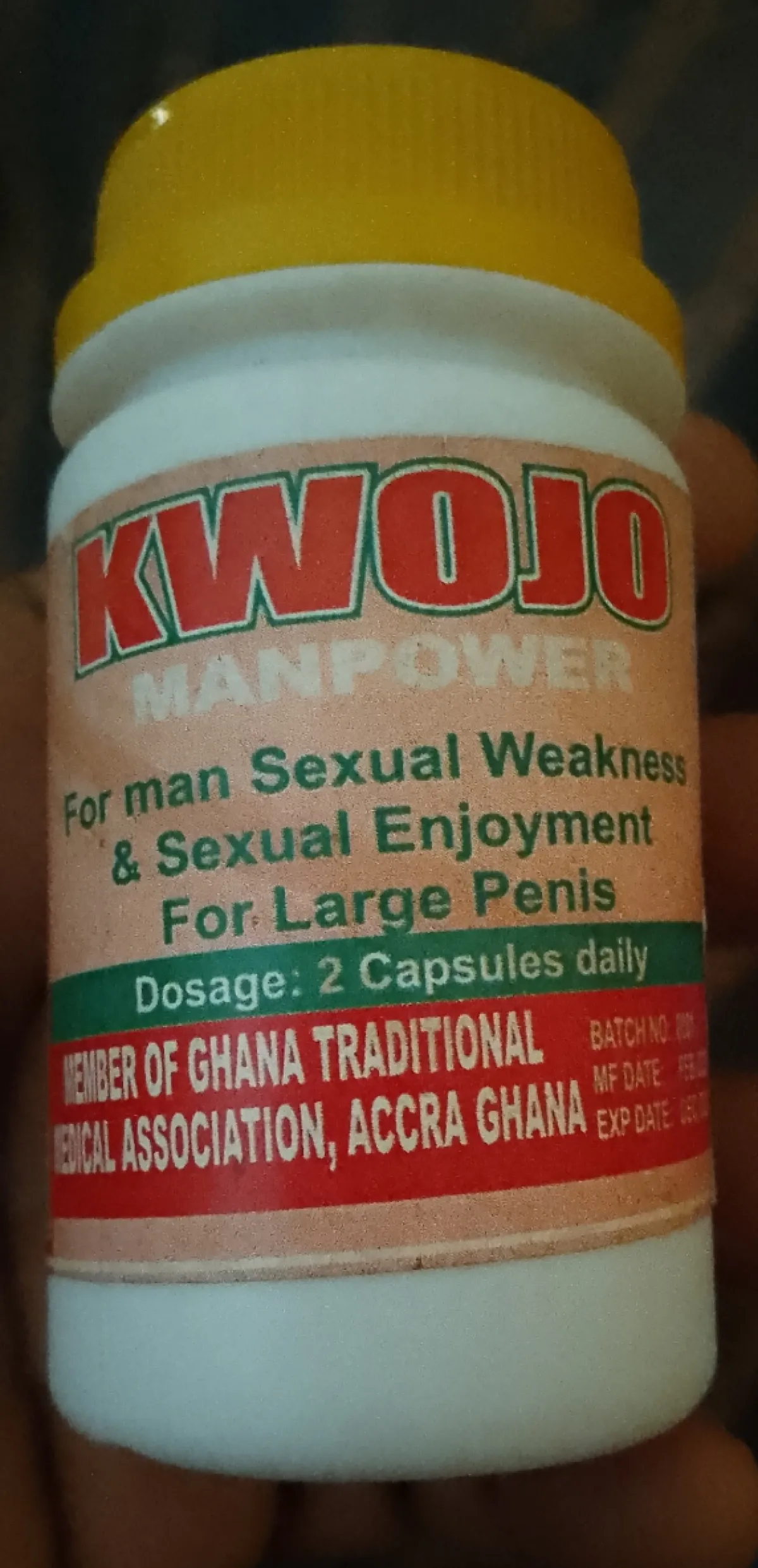 Kwojo Manpower Capsule for Men Sexual Enhancement - Image 1