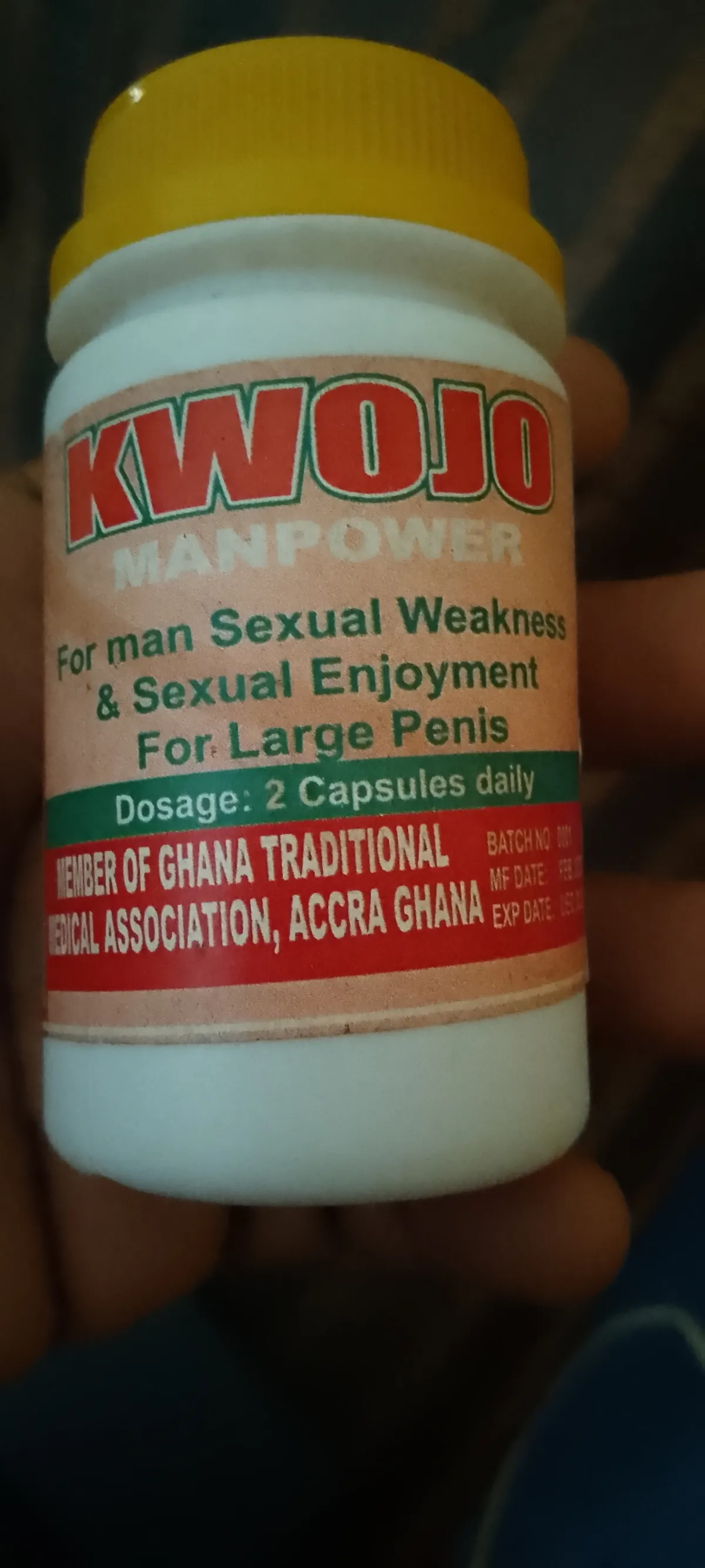Kwojo Manpower Capsule for Men Sexual Enhancement - Image 2