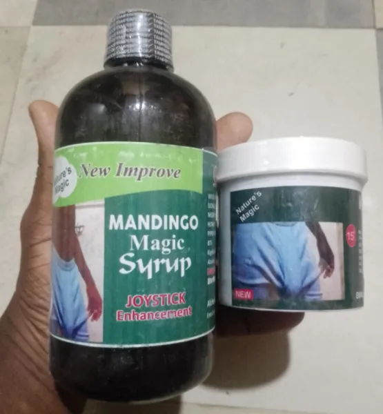 Mandingo Magic Cream Plus Syrup for Penis Enlargement
