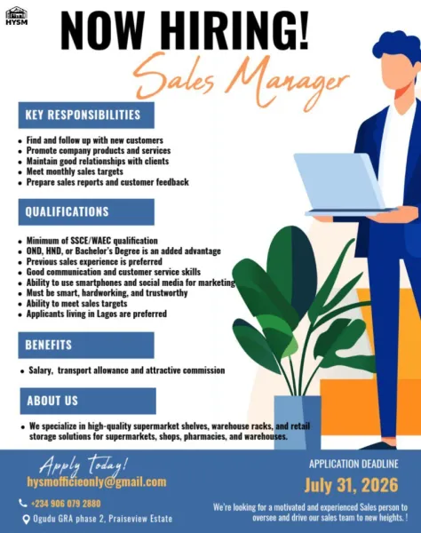 Salesman Needed