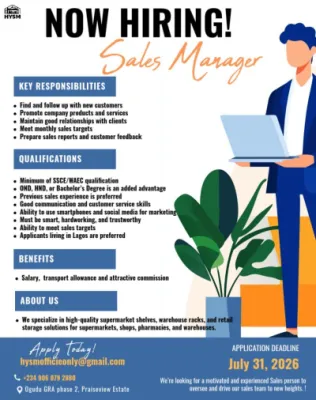 Salesman Needed