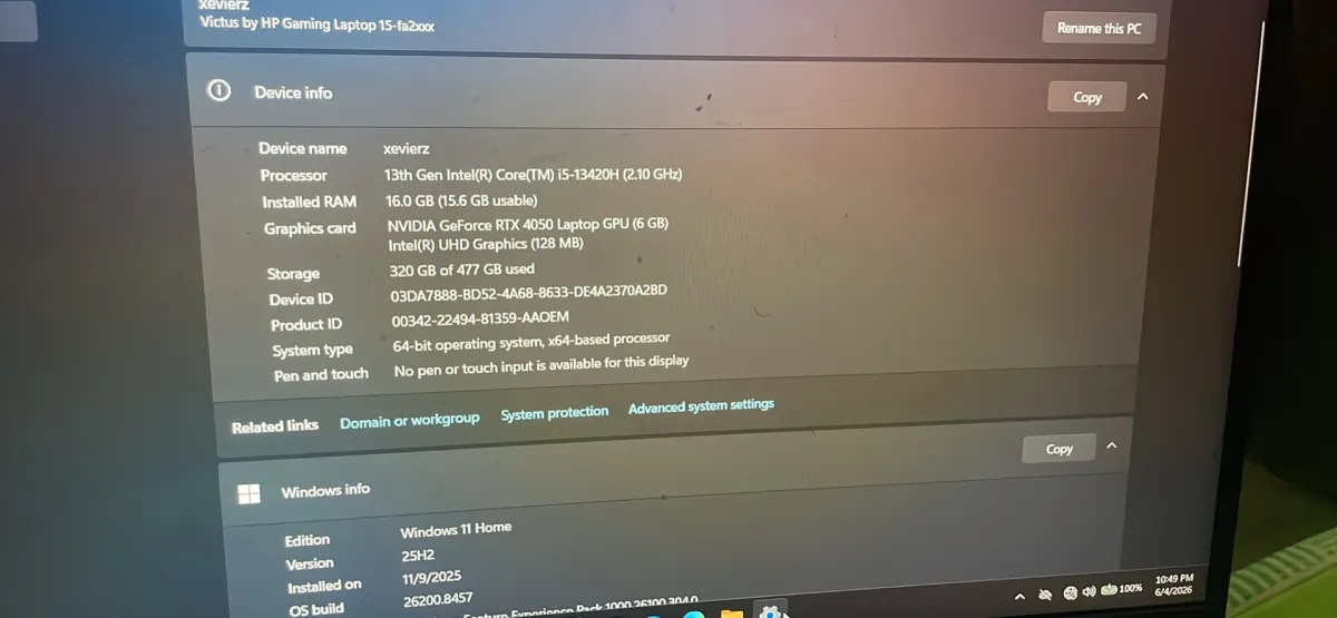 hp 15 victus gaming laptop - Image 4