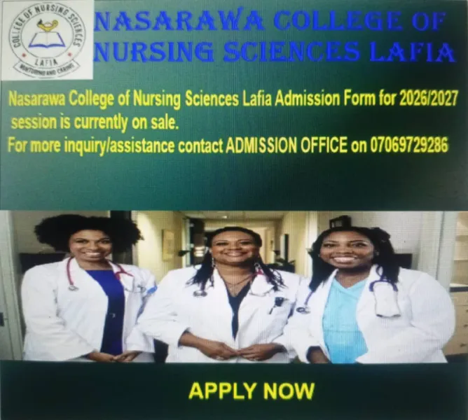 Nasarawa College of Nursing Sciences Lafia Admission Form for 20262027