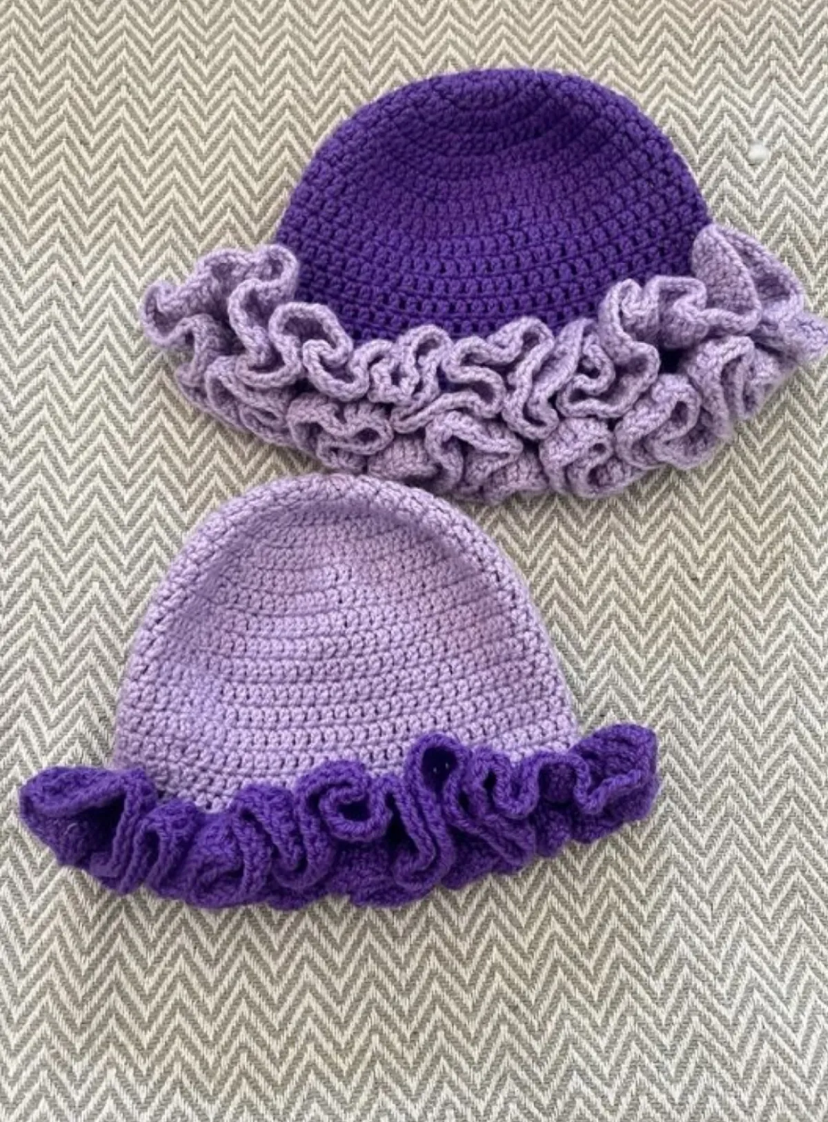 Handmade ruffle hats - Image 1