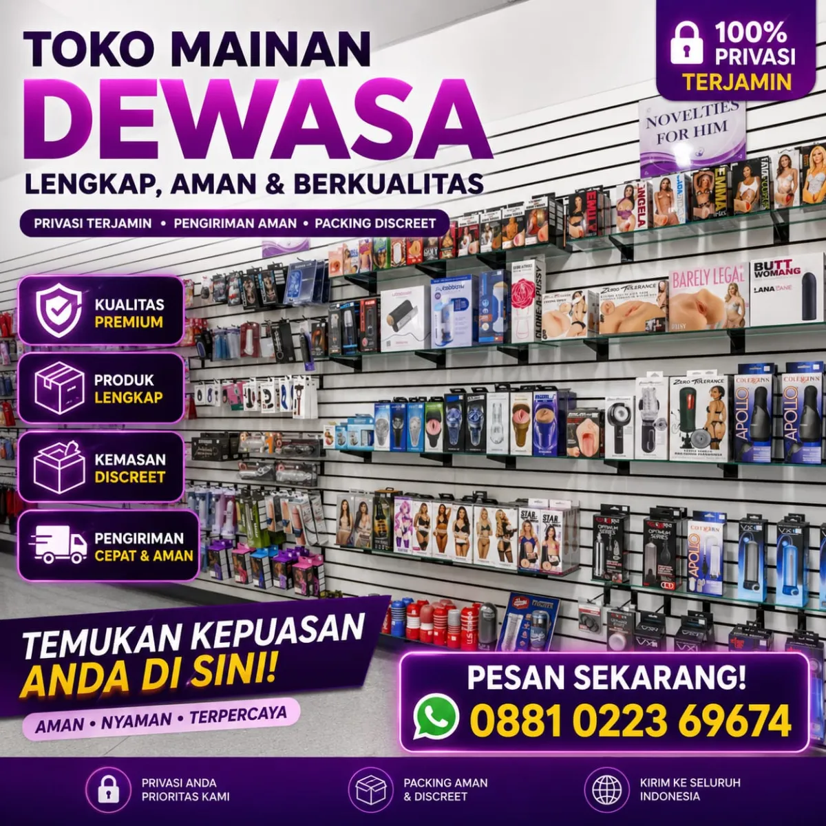 Pusat sex toys pria wanita di malang - Image 1