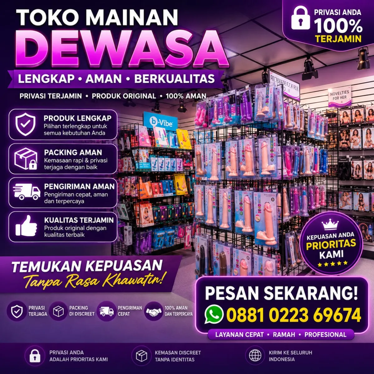 Pusat sex toys pria wanita di padang - Image 1
