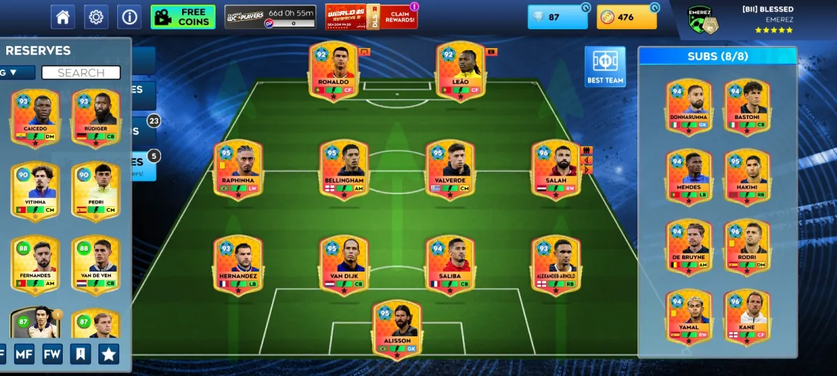 A maxed out dream league soccer (DLS) account - Image 2