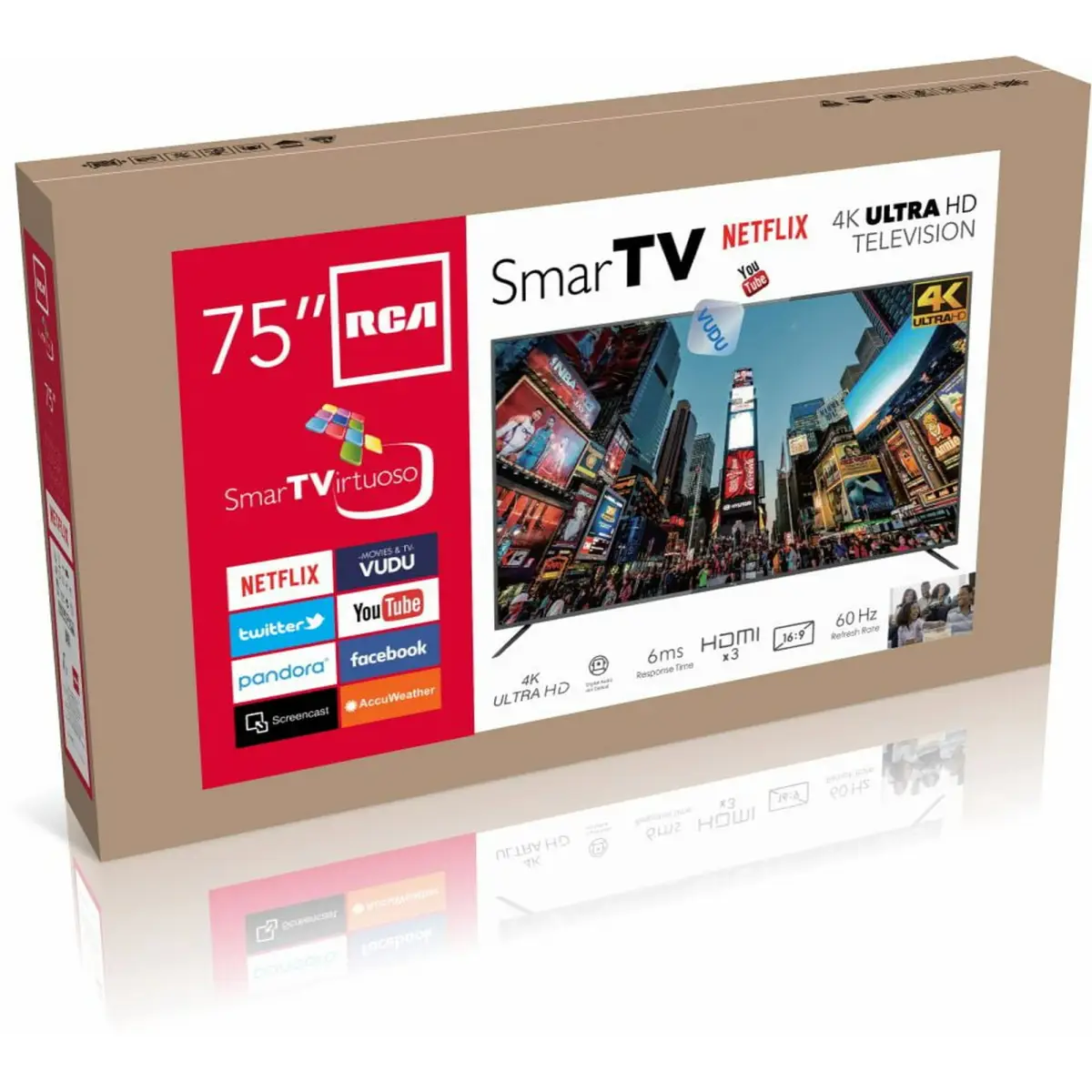 RCA 75" 4K Ultra HD Smart TV, RNSMU7536 - Image 1