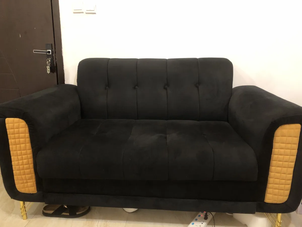 Clean Suede 2 Seater Sofa Chair - Image 1