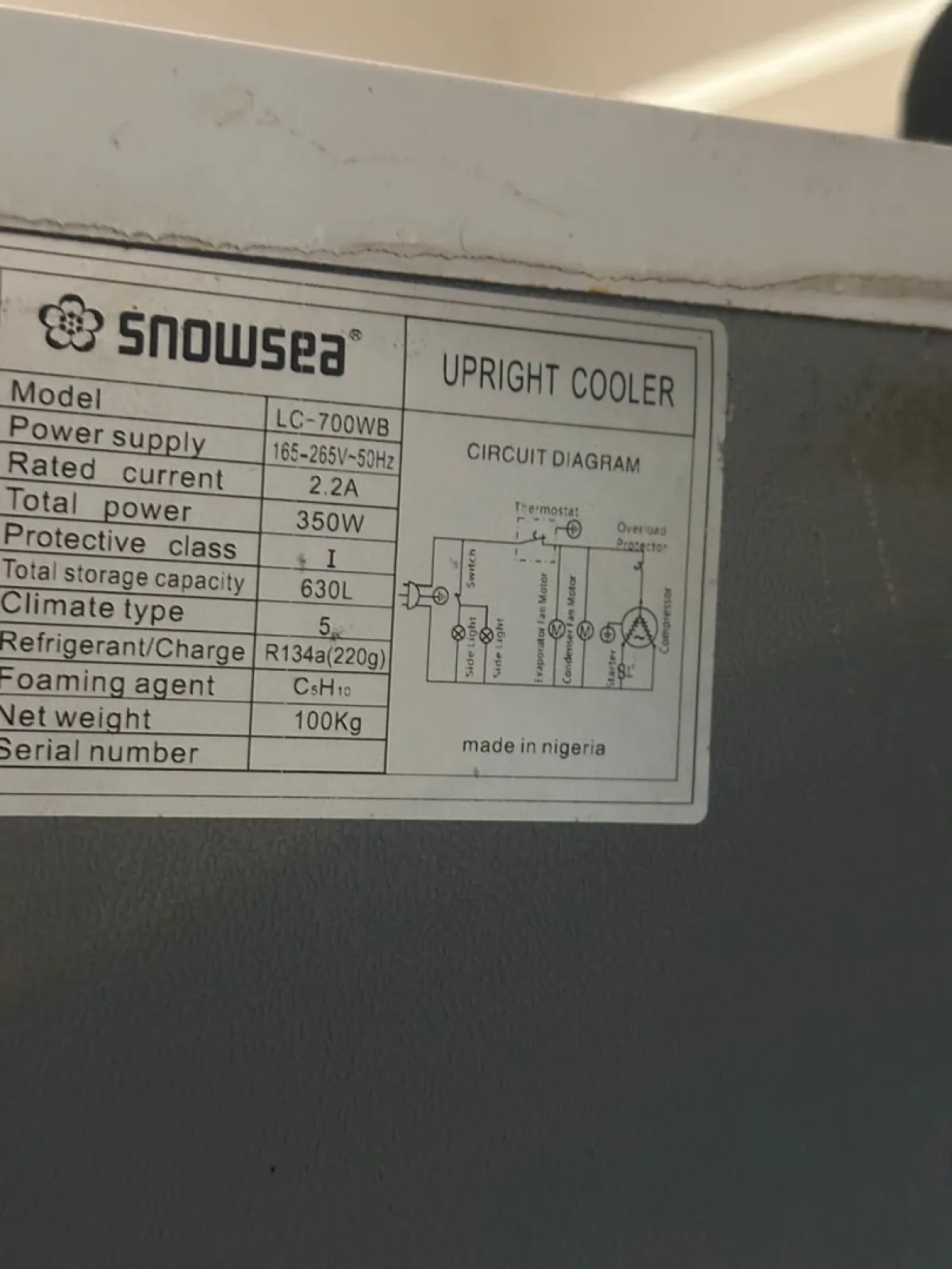 Snowsea Upright Cooler - Image 2