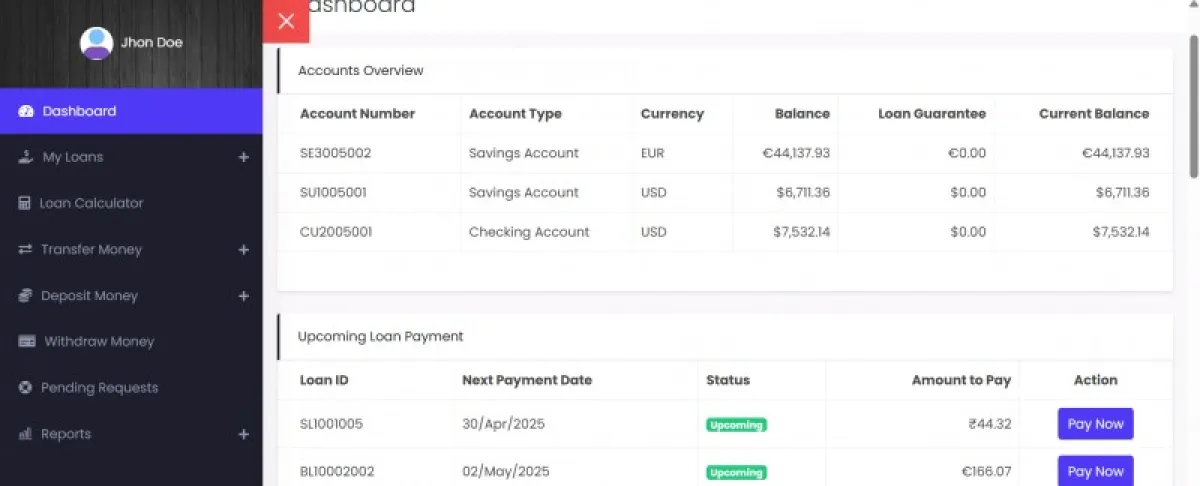 CreditSphere Online Banking PHP Script - Image 3