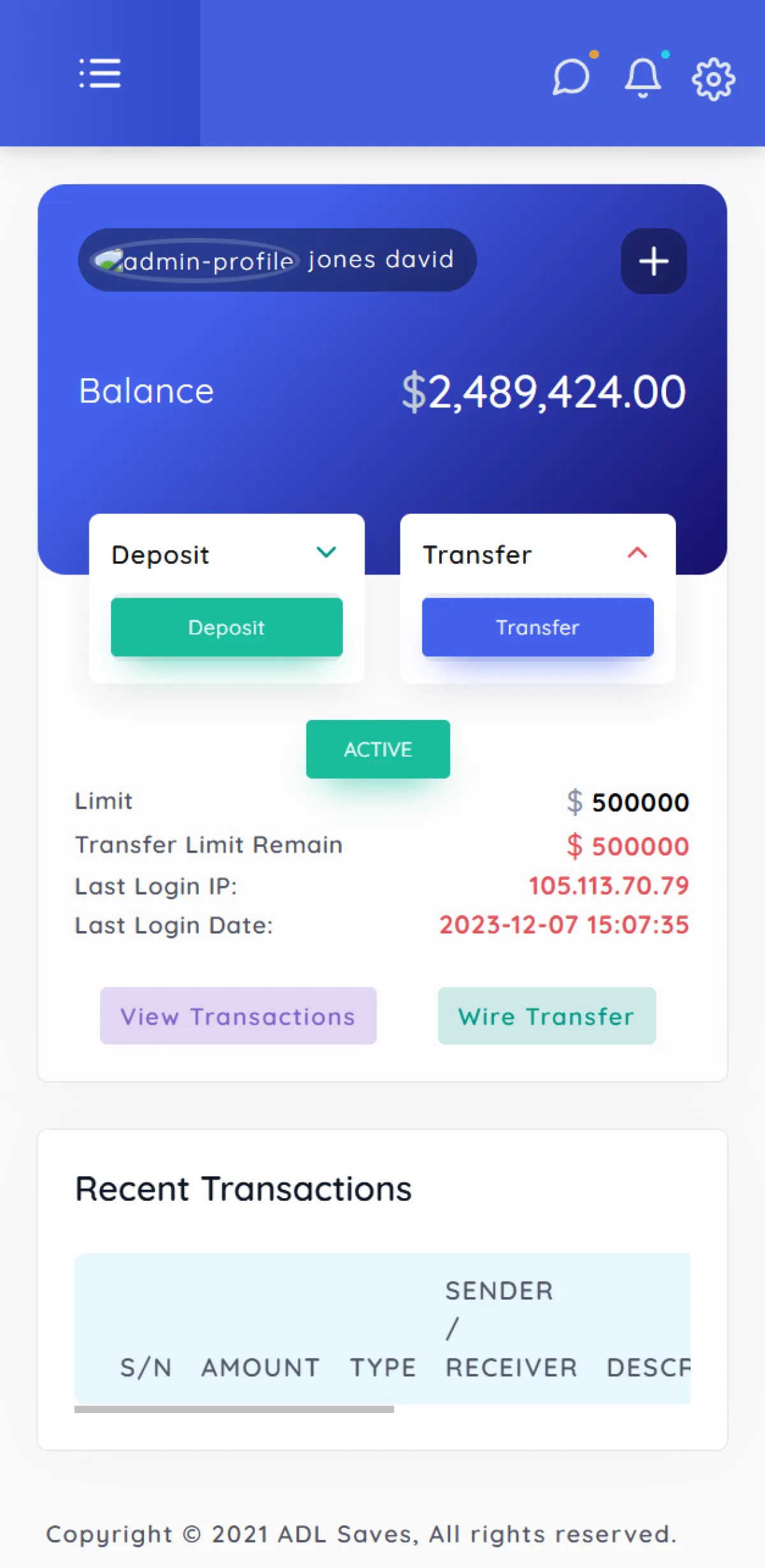 5D Nexus Bank Online Banking PHP script - Image 2