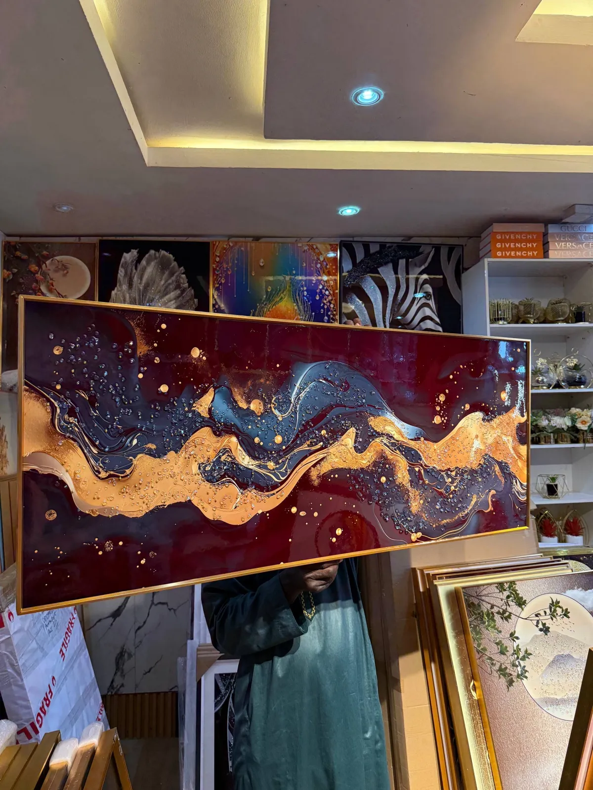 Luxury Crystal Wall Acrylic stoned Art frame - Image 3
