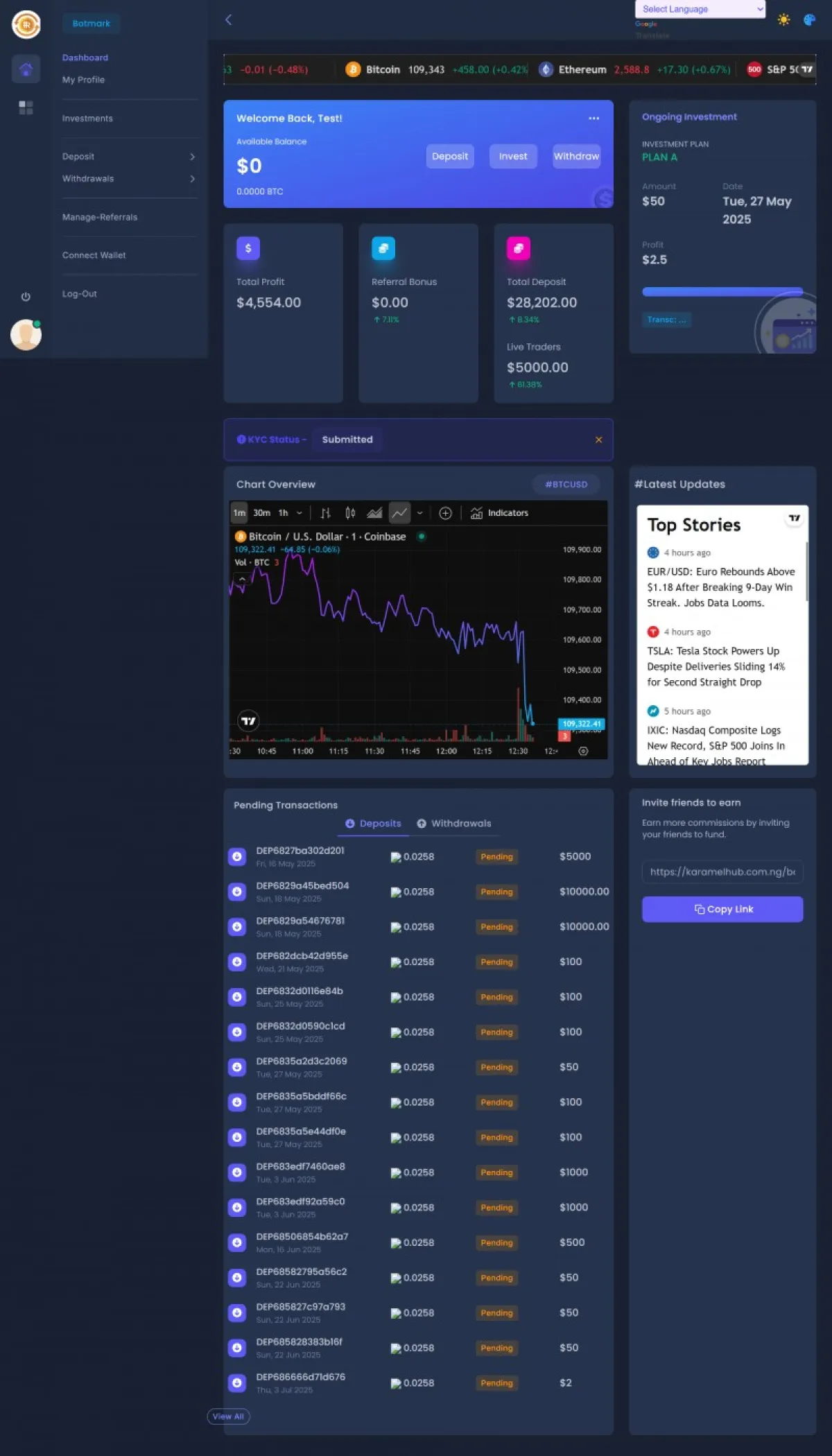 AutoTrade Nexus Hybrid Crypto Forex Broker Script - Image 1