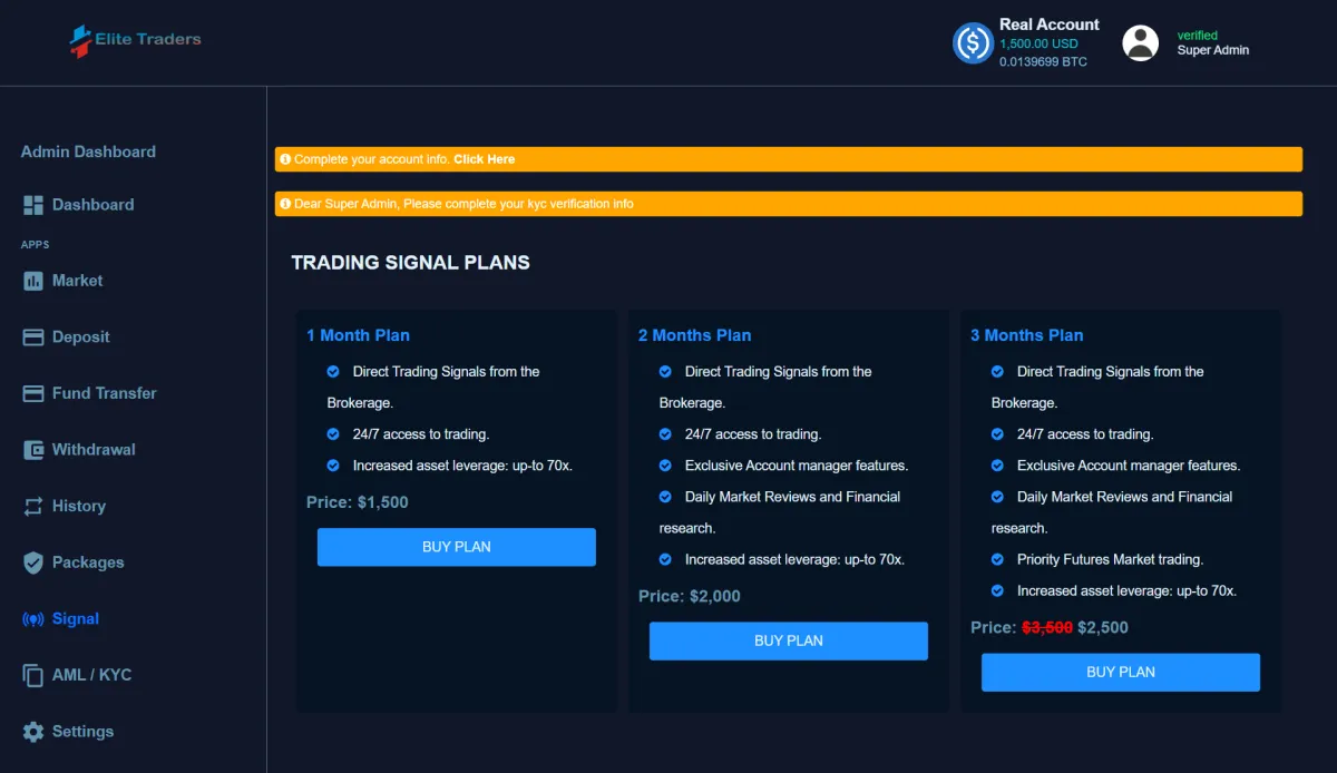 SignalTrader Pro Advanced PHP Brokerage Script - Image 1