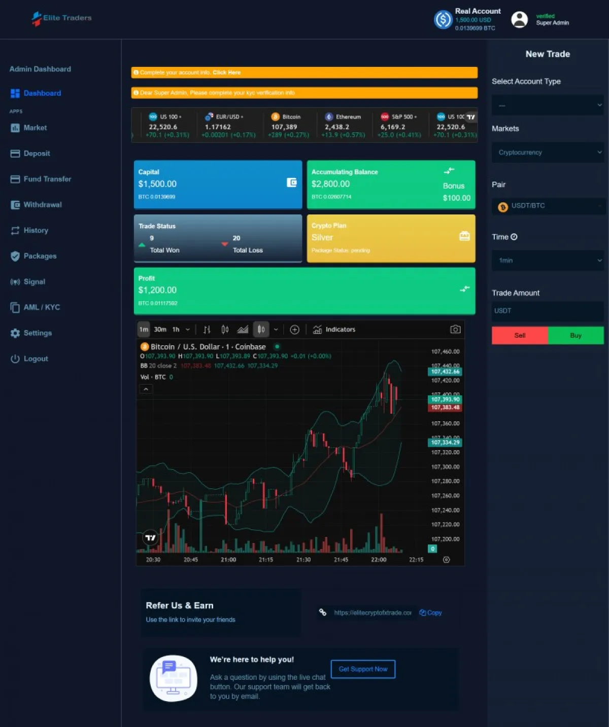SignalTrader Pro Advanced PHP Brokerage Script - Image 2