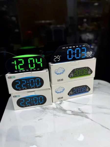 Portable LED Digital Calendar Clock