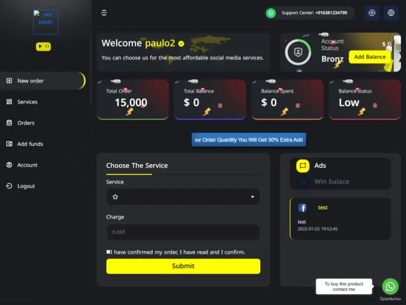 SocialBoost Pro SMM Panel Script