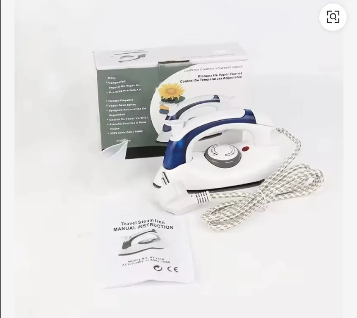 Handheld Portable Travel Steam Iron - Generator Friendly - Image 1