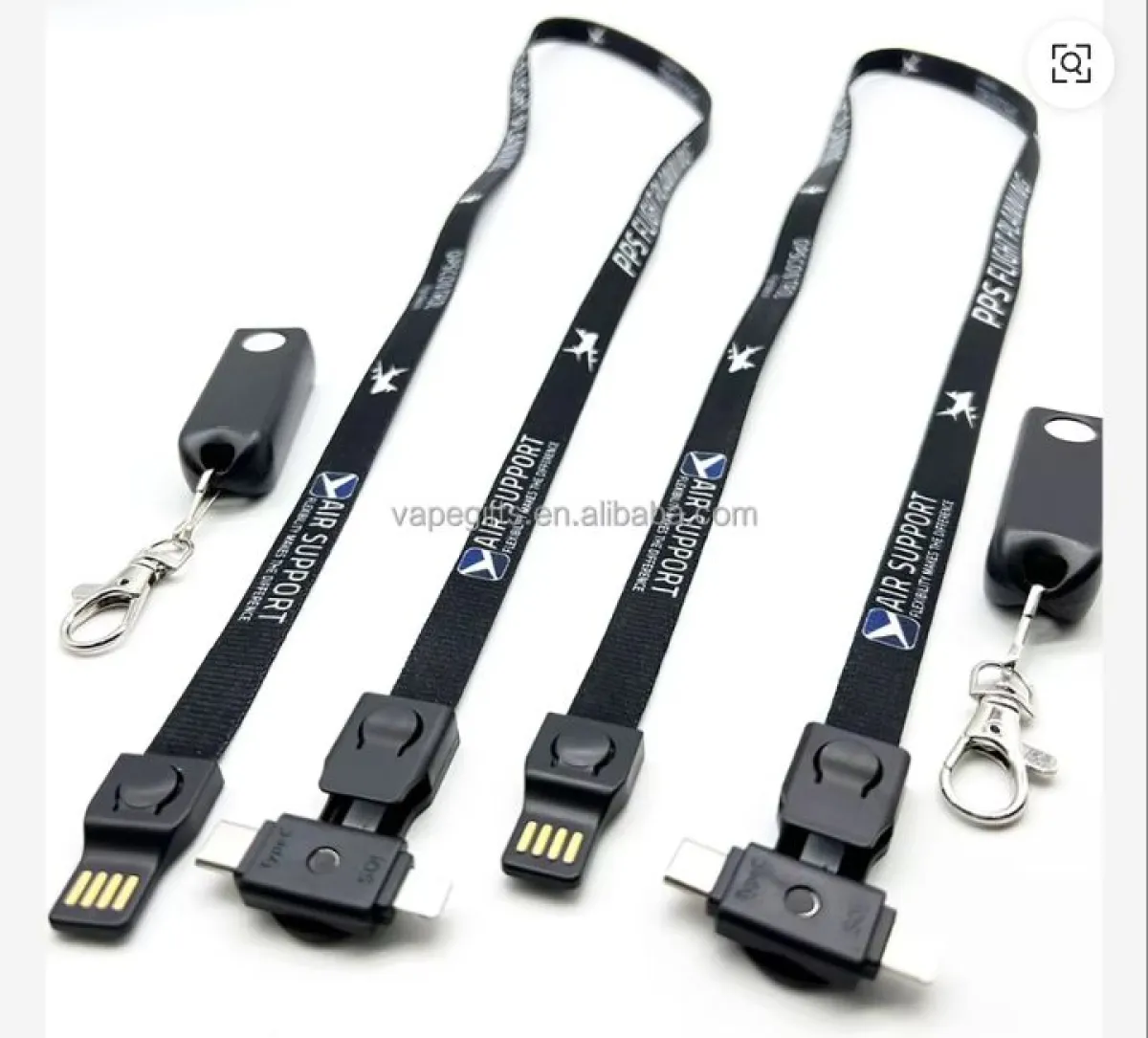 Premium 3-in-1 Fast Charging Lanyard Cable (Tall Plus Series) - Image 3