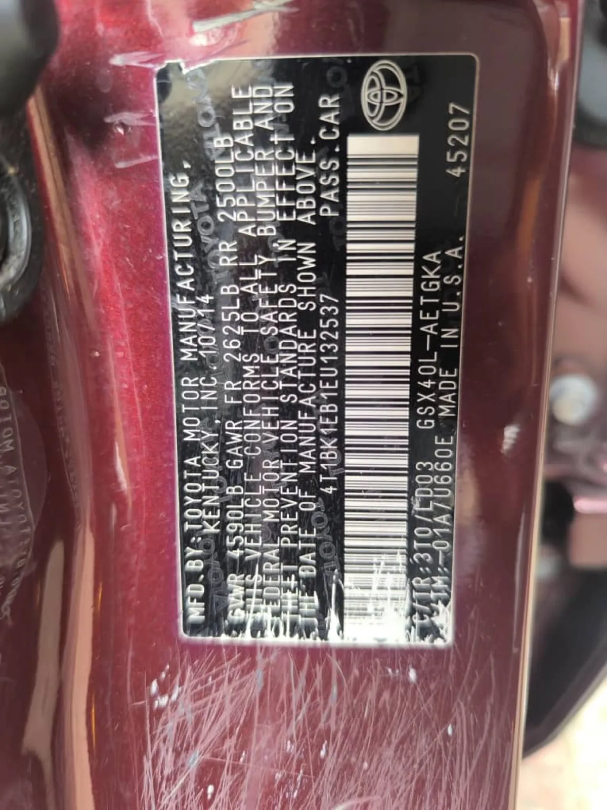 TOKUNBO TOYOTA AVALON XLE 2015 MODEL FULL OPTION - Image 8
