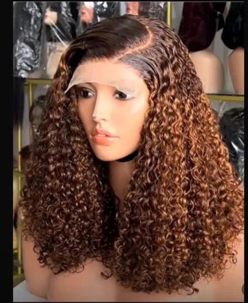 18inches 5x5 Closure SDD Pixxy Curls Piano wig
