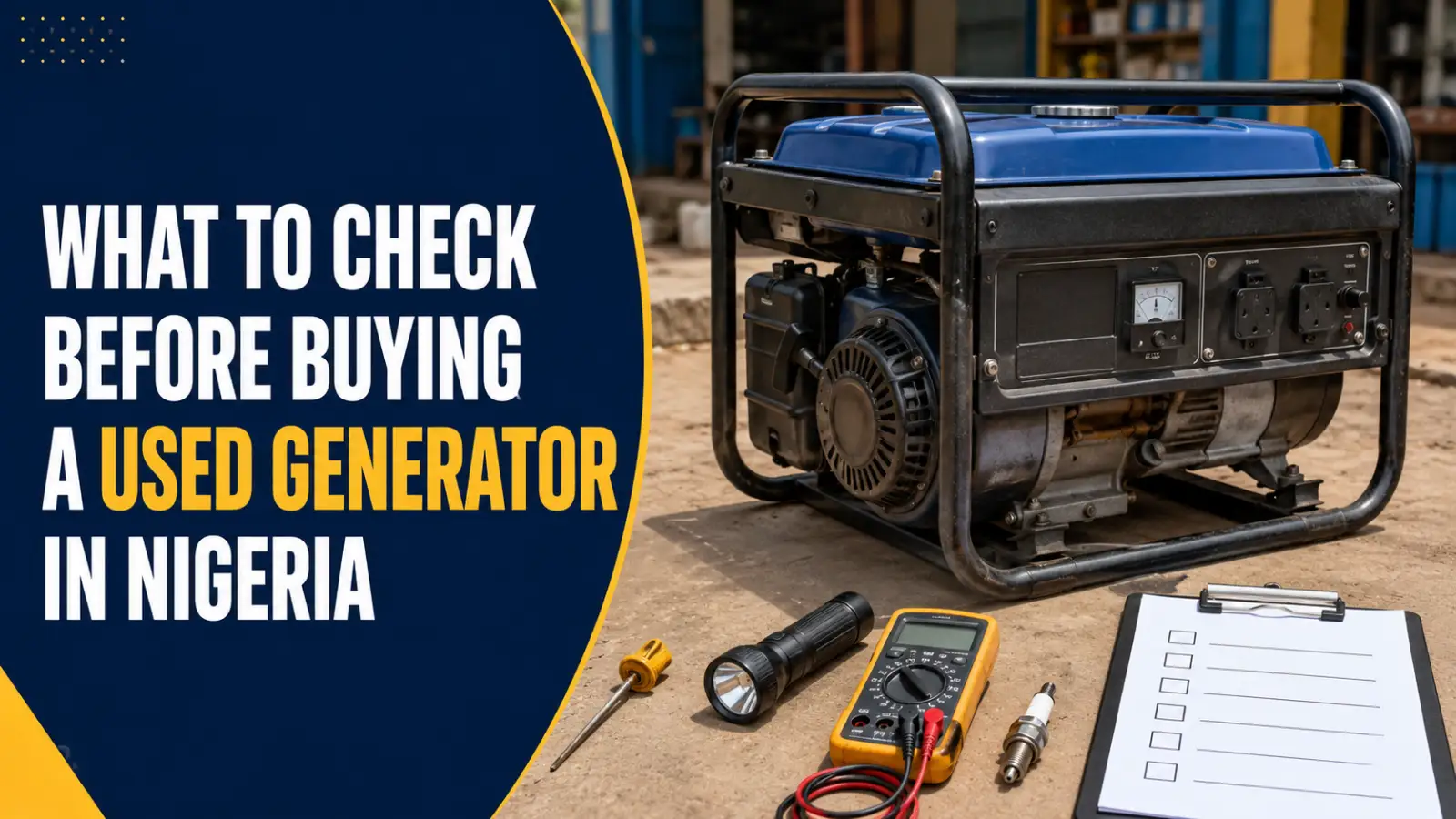 What to Check Before Buying a Used Generator in Nigeria