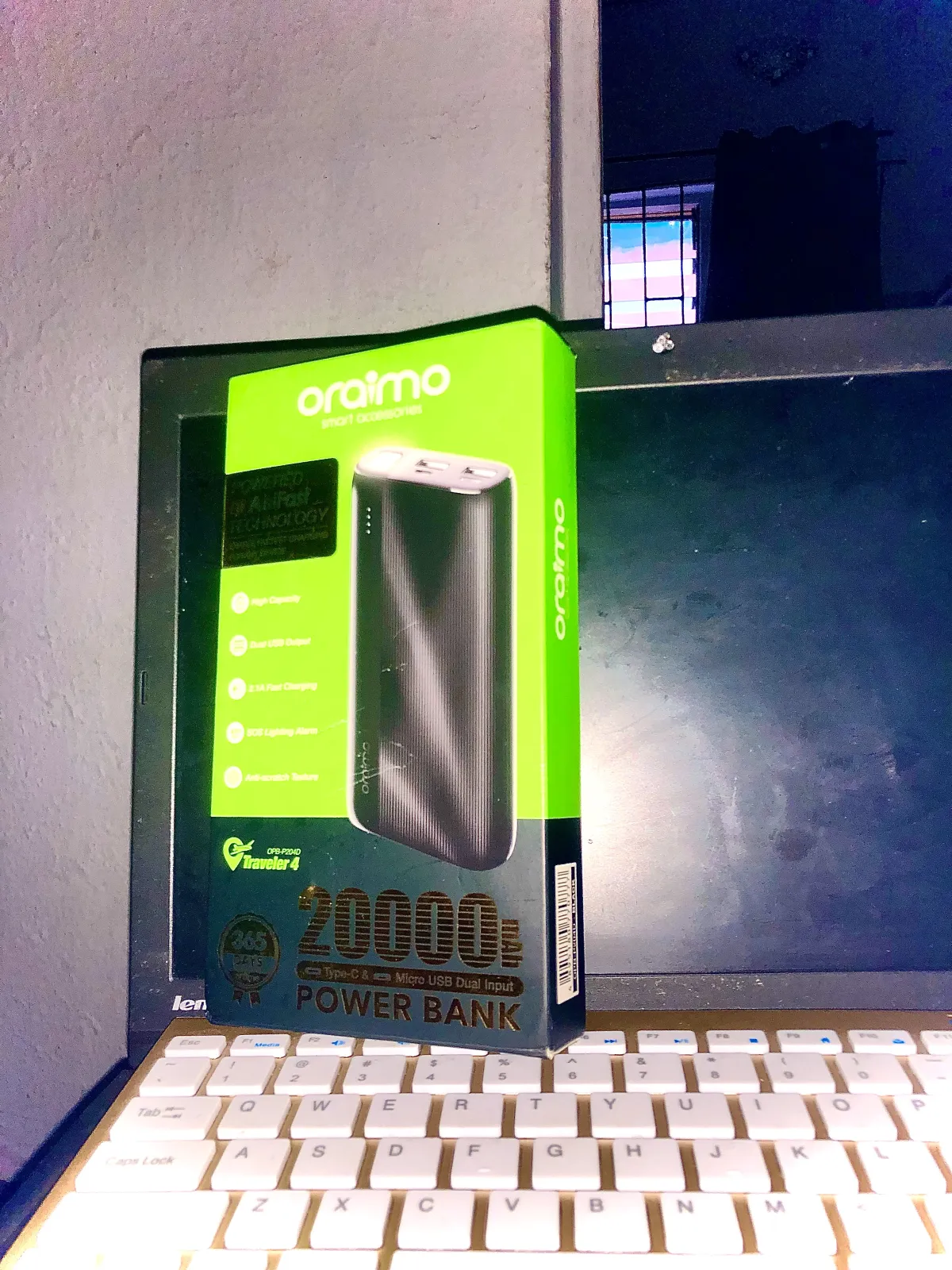 Oraimo 20, 000mah Power Bank - Image 1