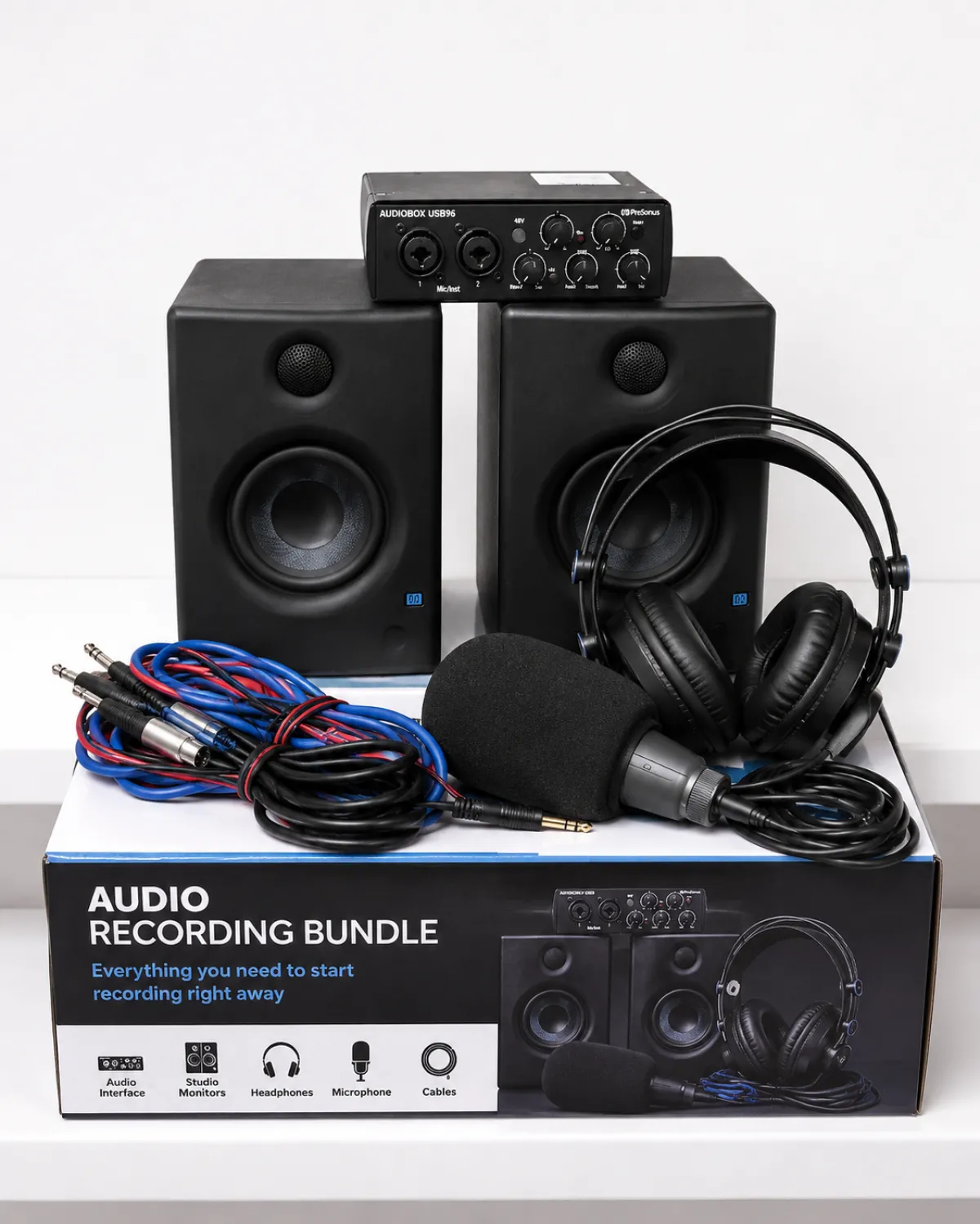 PreSonus AudioBox M7 Mic M-Audio BX5 Studio Setup - Image 1