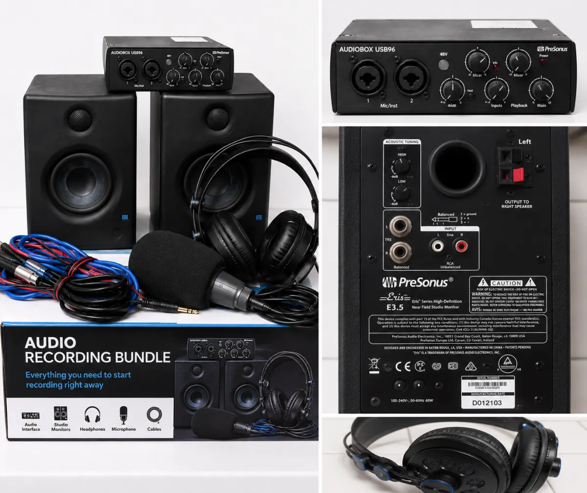 PreSonus AudioBox M7 Mic M-Audio BX5 Studio Setup - Image 2