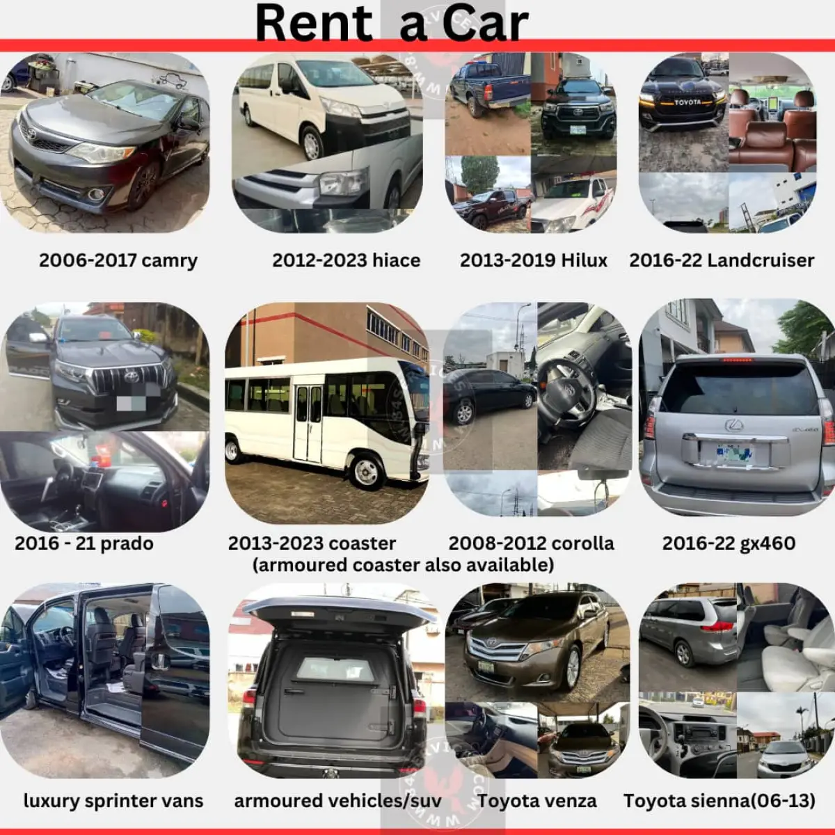 CAR RENTAL SERVICES - Image 1