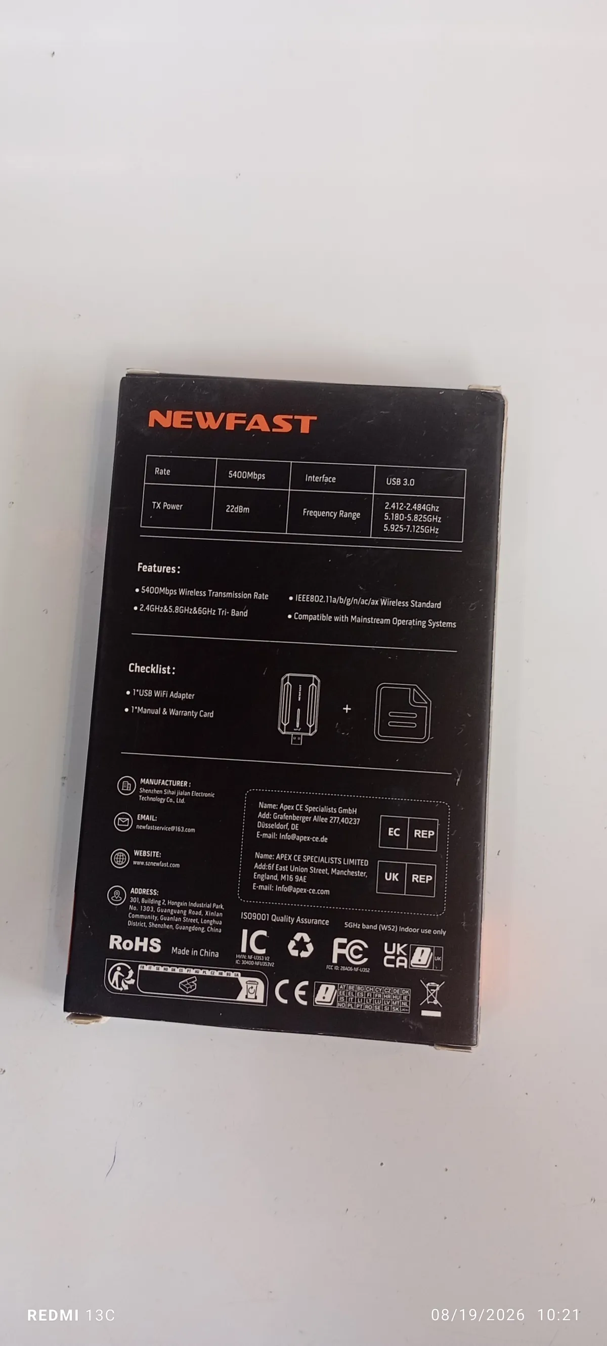 Newfast Tri band USB WiFi adapter - Image 3