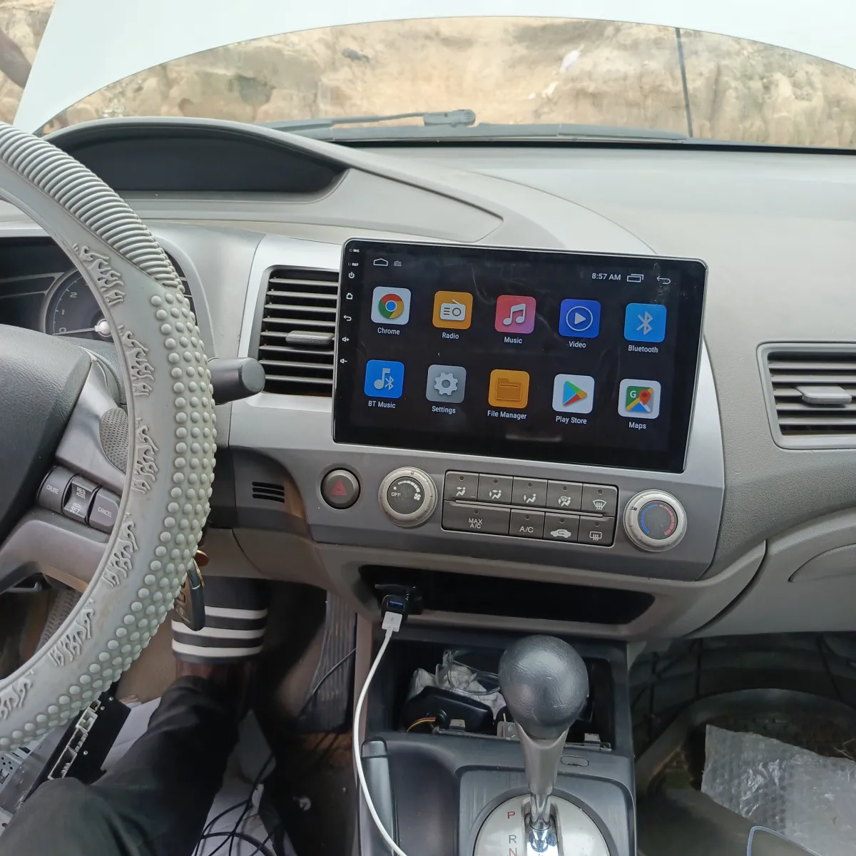 Android car screen for Honda Civic 2006 model with reverse camera re - Image 3