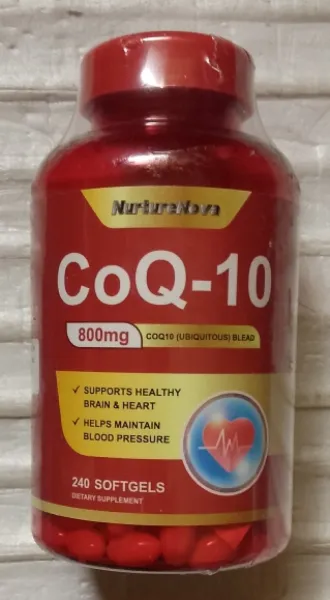 Nuturenova CoQ10 800mg Softgel for Brain, Heart and Vitality