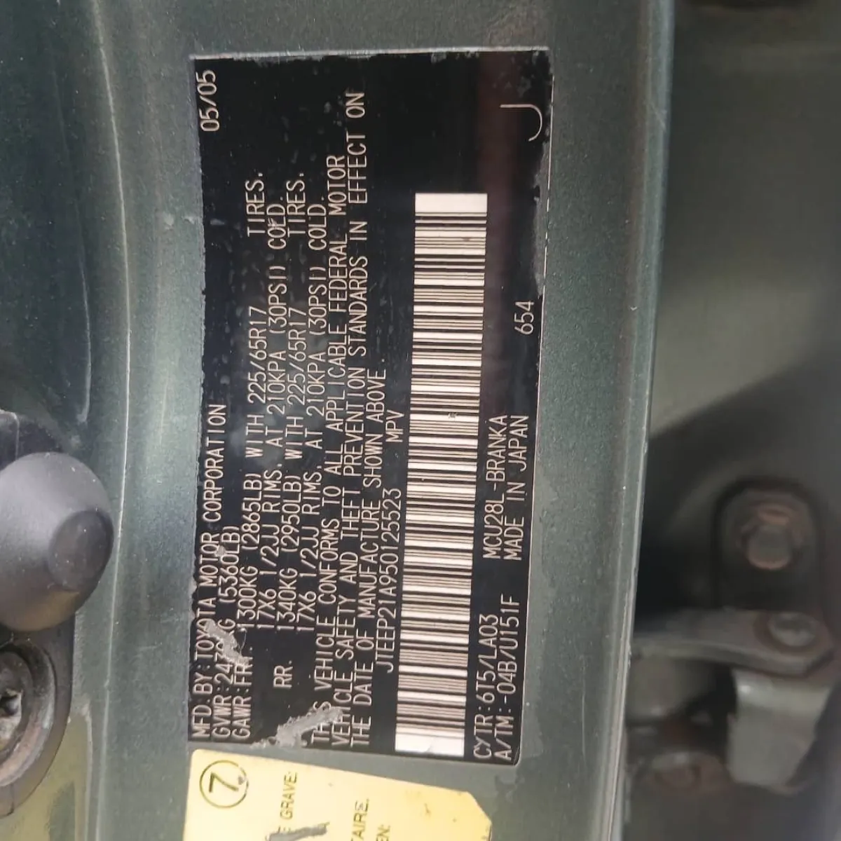 Clean Registered 2005 Toyota Highlander Limited Full Option - Image 7
