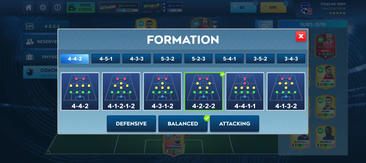 DLS Account 91. 8 Rating Strong Squad Cheap - Image 2