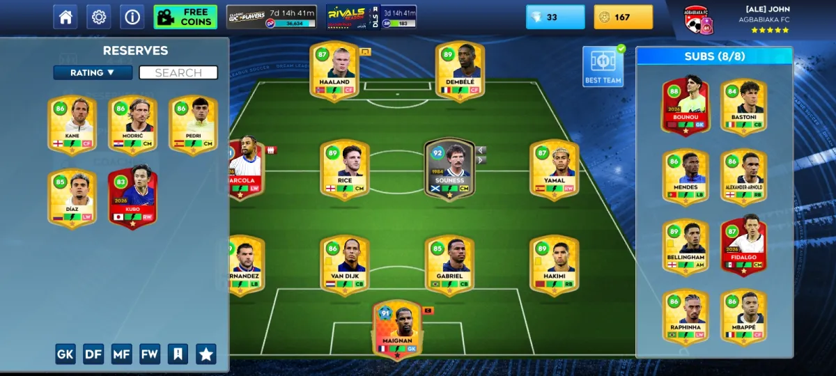 Dream League soccer account - Image 1