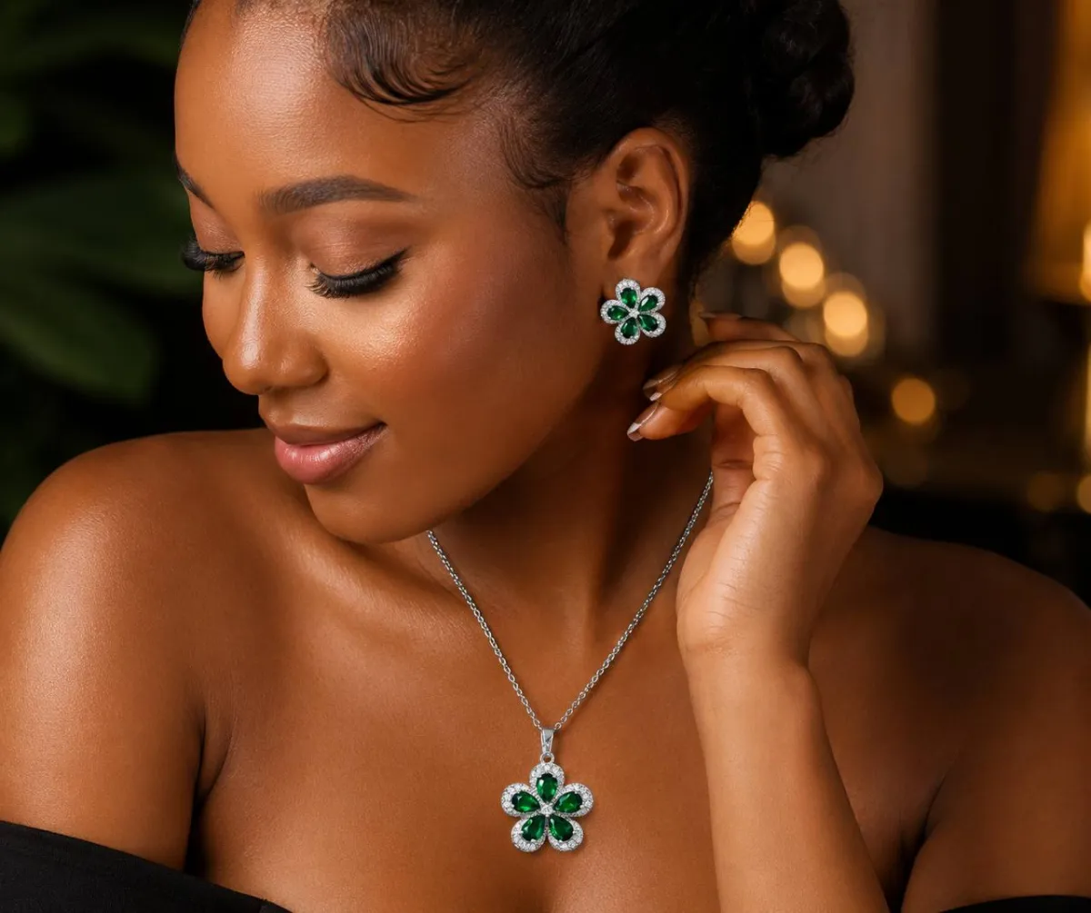 Steel necklace and earrings sets - Image 3