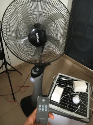 Qasa Rechargeable and solar fan