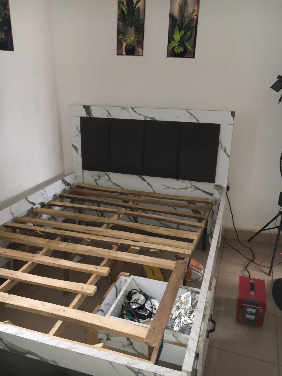 6 by 4 Bed frame with side drawer - Image 1