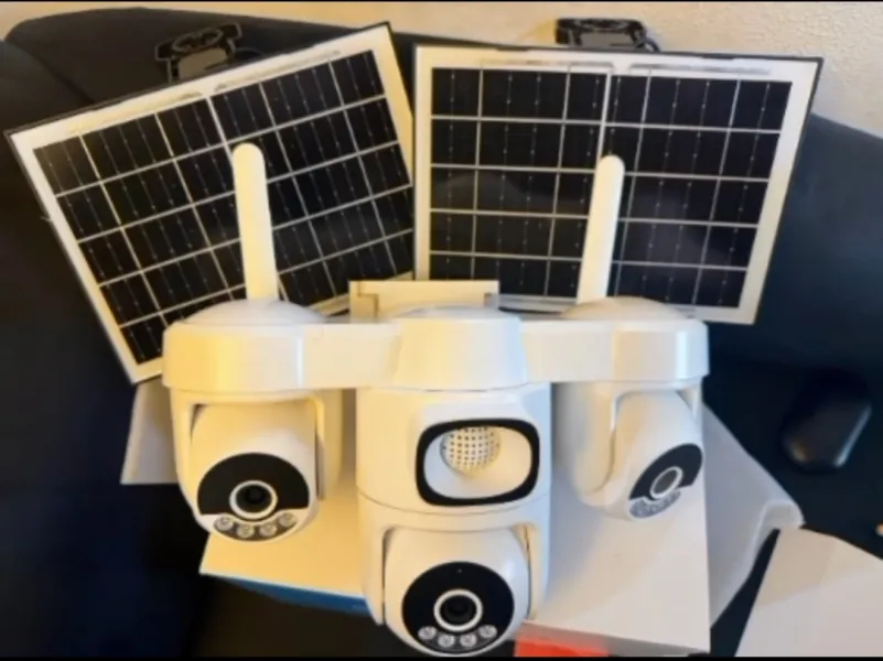 UBOX SOLAR 4G PTZ CCTV SECURITY CAMERA AVAILABLE DOUBLE LENS
