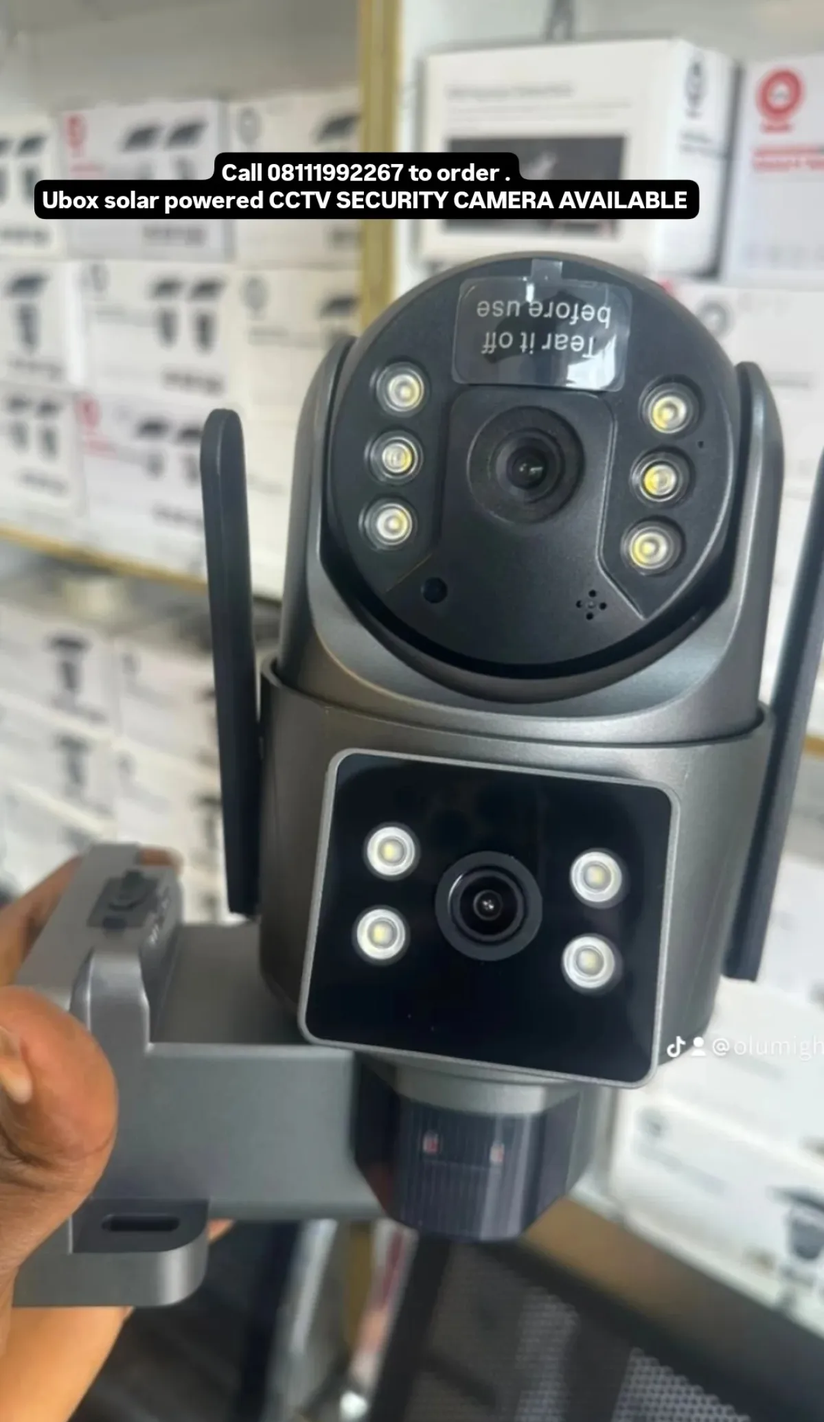 UBOX SOLAR 4G PTZ CCTV SECURITY CAMERA AVAILABLE DOUBLE LENS - Image 3