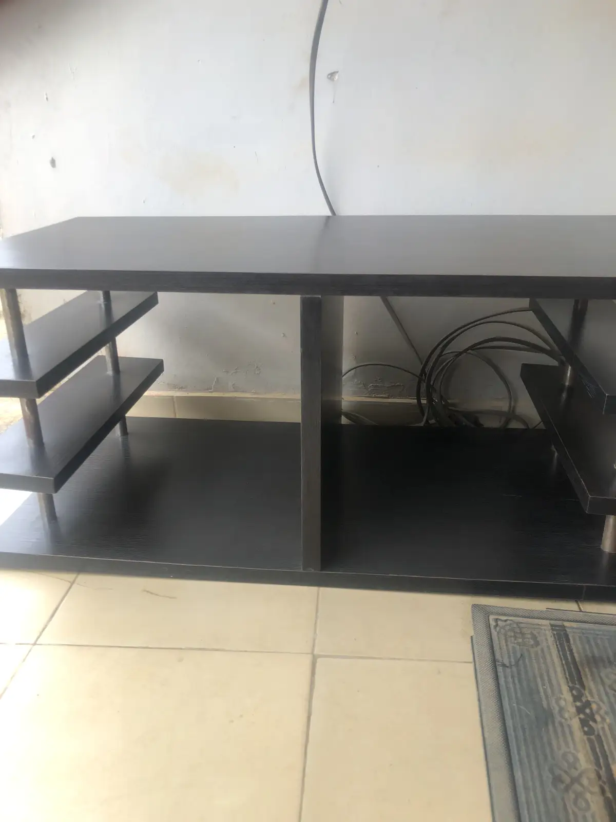 Neat Black Wooden Center Table - Image 2