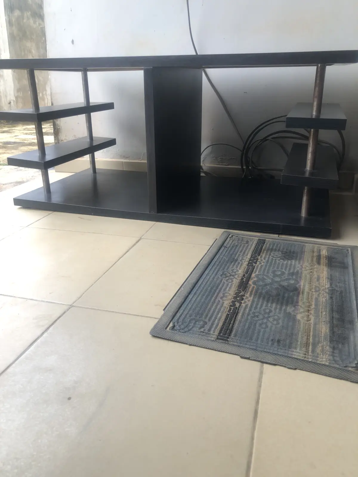 Neat Black Wooden Center Table - Image 3