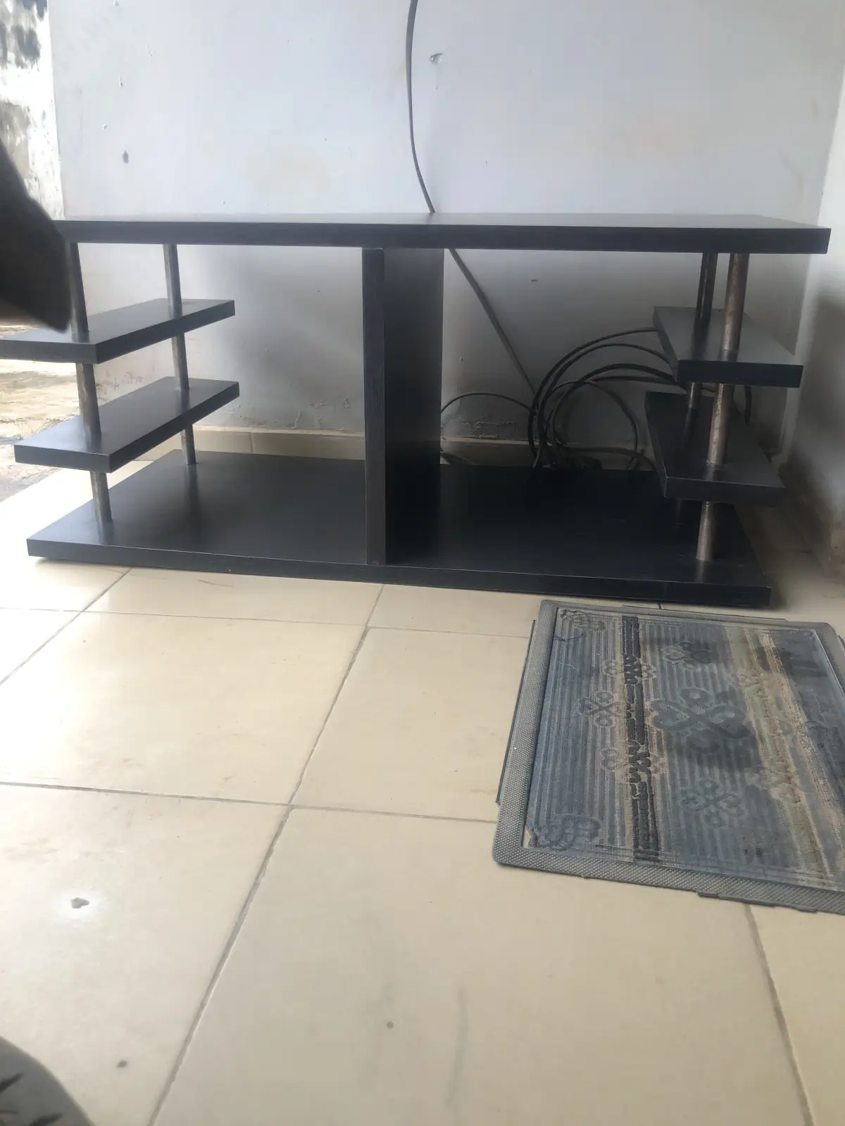 Neat Black Wooden Center Table - Image 4