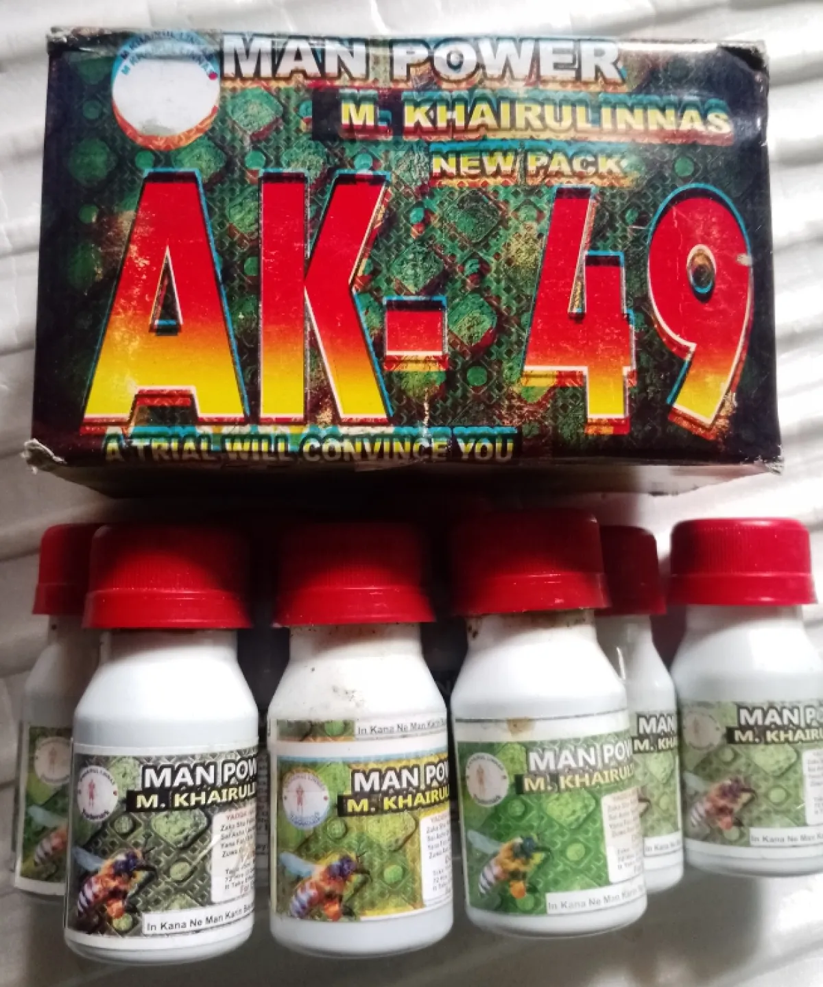 Super Gwaske AK 49 Manpower Honey-8 bottles - Image 3